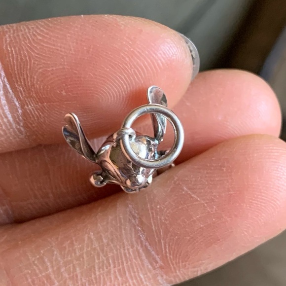 NWOT Stitch Pendant Dangle Charm Sterling Silver 925 - Picture 8 of 10